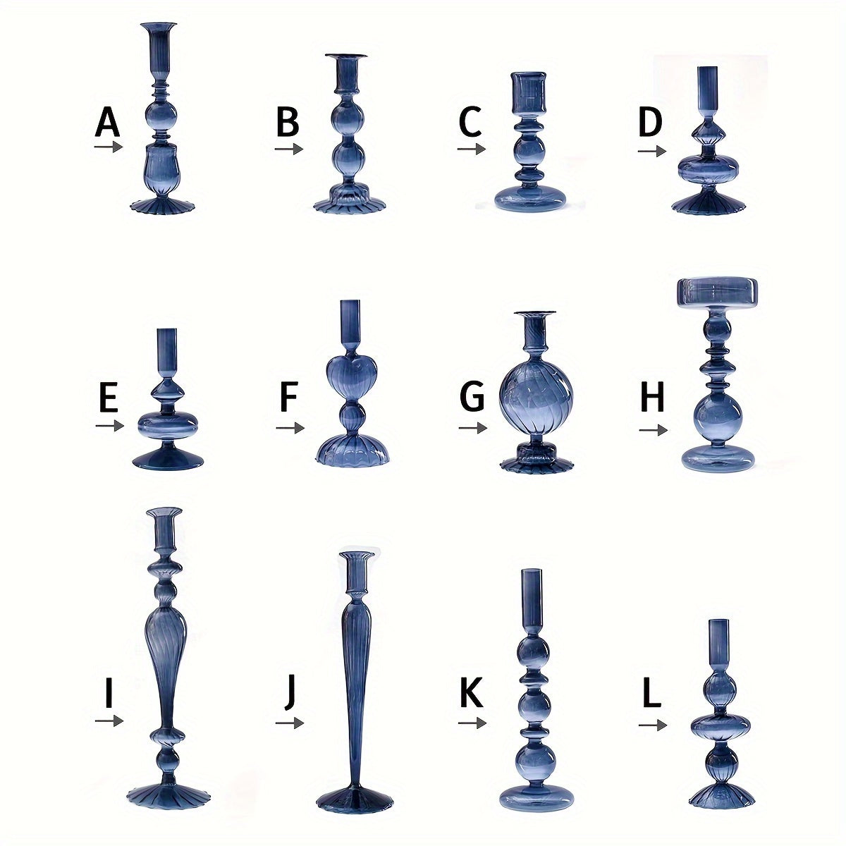 format chandelier verre bleu pétrole