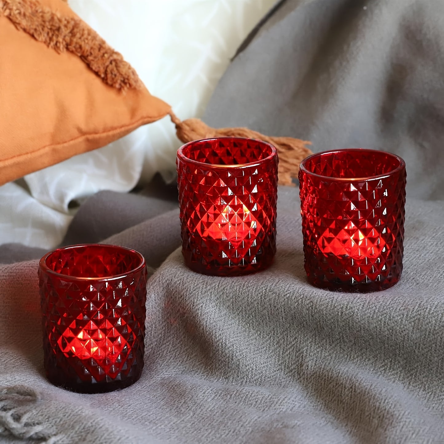 gobelet verre rouge