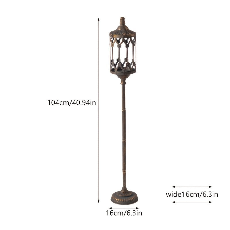 grande lanterne bronze sur pied - Esprit Chandelier
