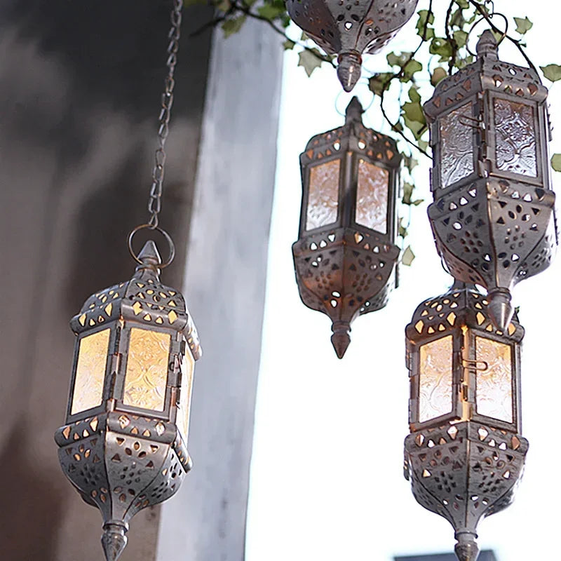 lanternes marocaines noires - Esprit chandelier