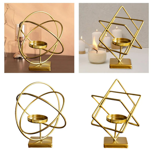 petit bougeoir metal dore - Esprit Chandelier