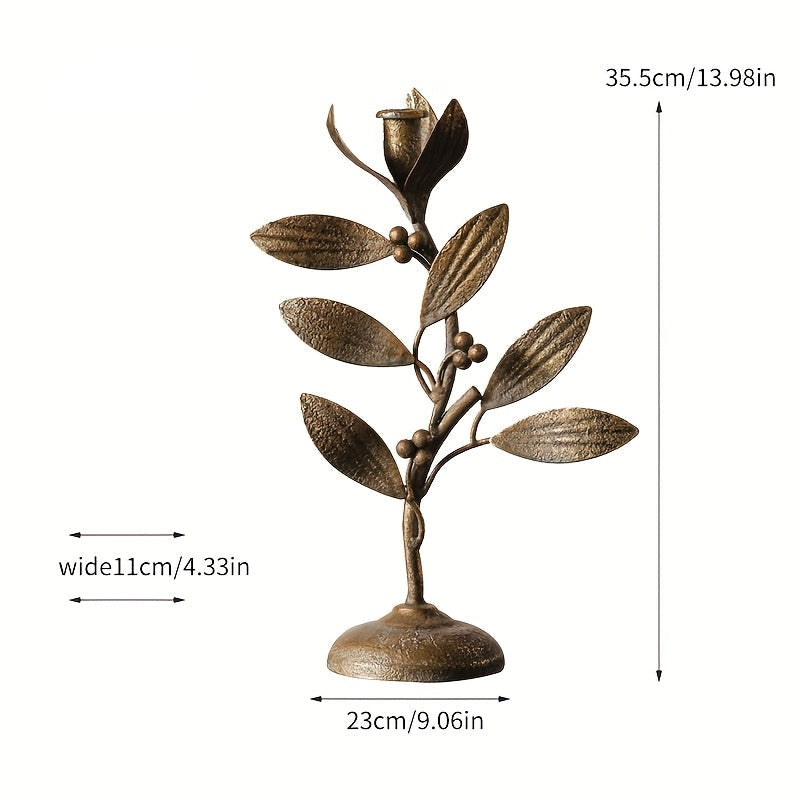 petit chandelier dore plante