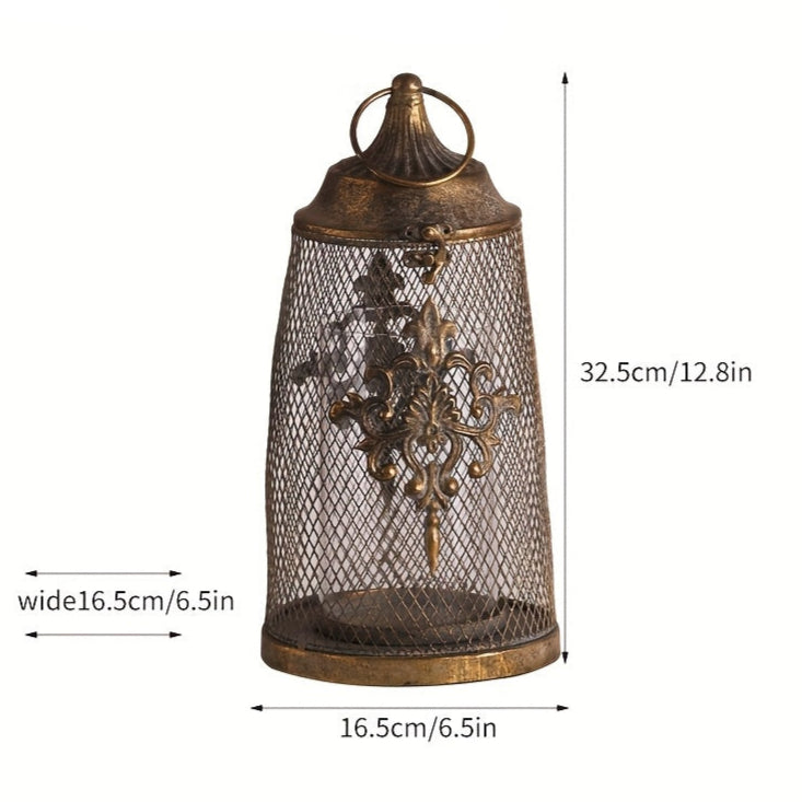 petit photophore lanterne doré - Esprit Chandelier