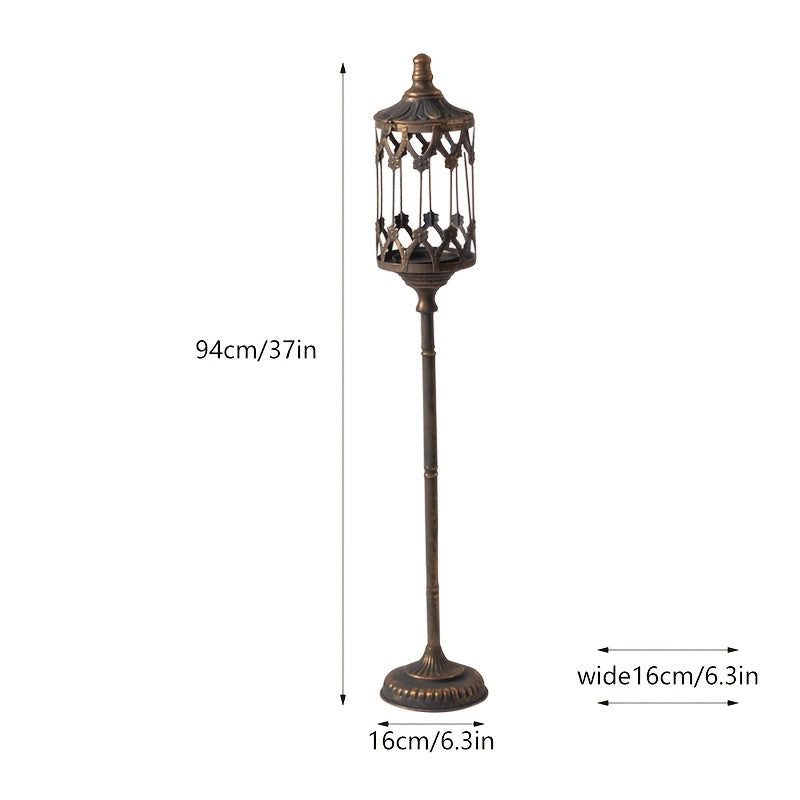 petite lanterne bronze sur pied - Esprit Chandelier