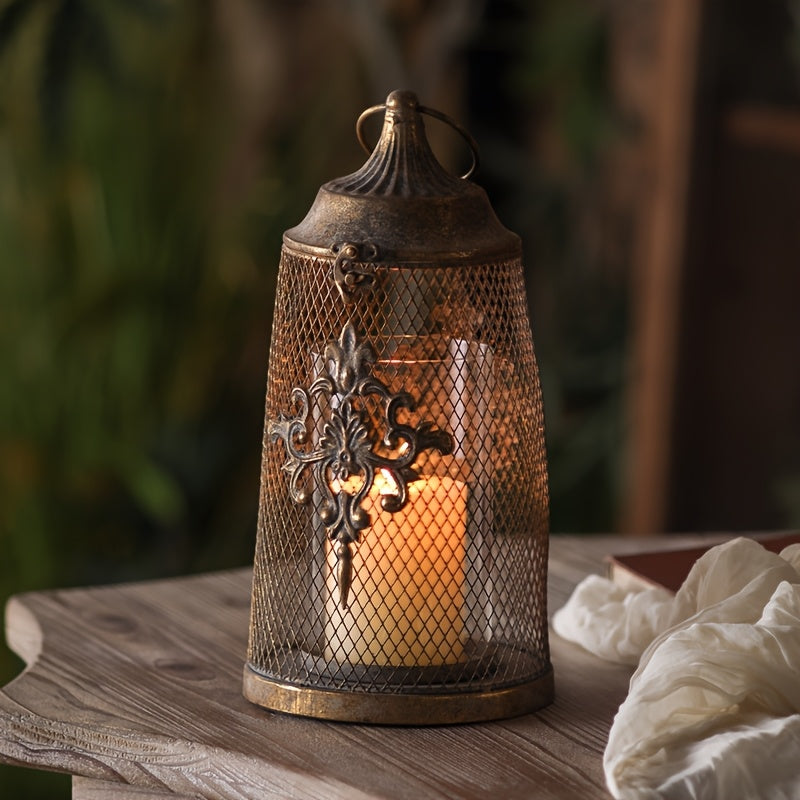 petite lanterne photophore métal dore - Esprit Chandelier