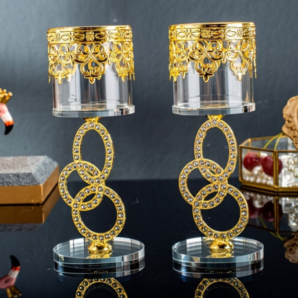 photophore S cristal baroque - Esprit Chandelier