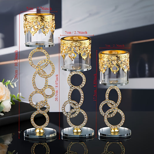 photophore cristal dore baroque - Esprit Chandelier