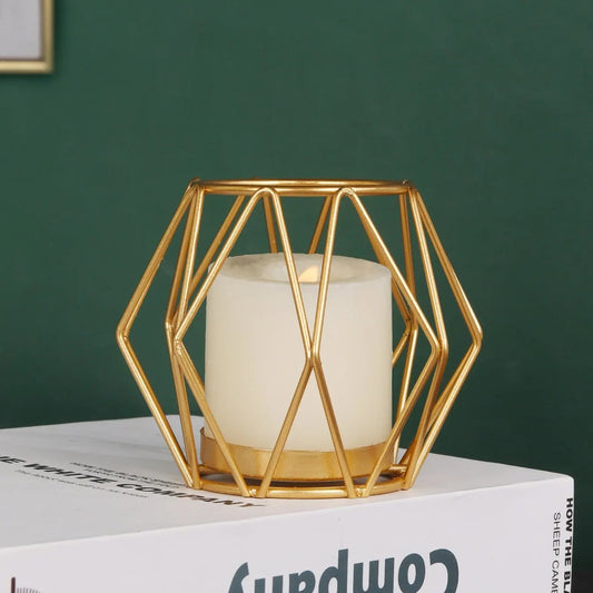 photophore dore losange - Esprit Chandelier