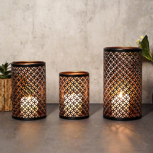 photophore droit noir - Esprit Chandelier