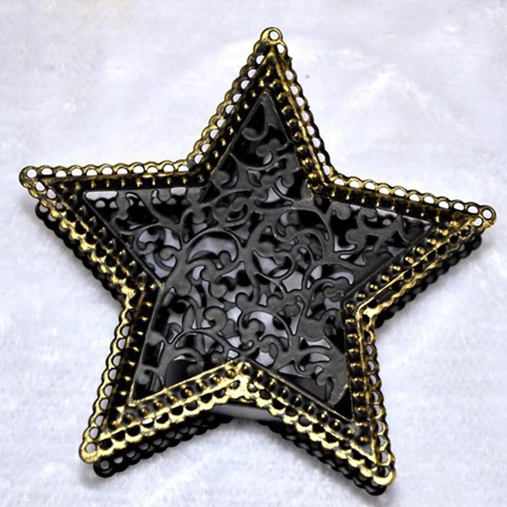 Photophore noir et or - Esprit Chandelier