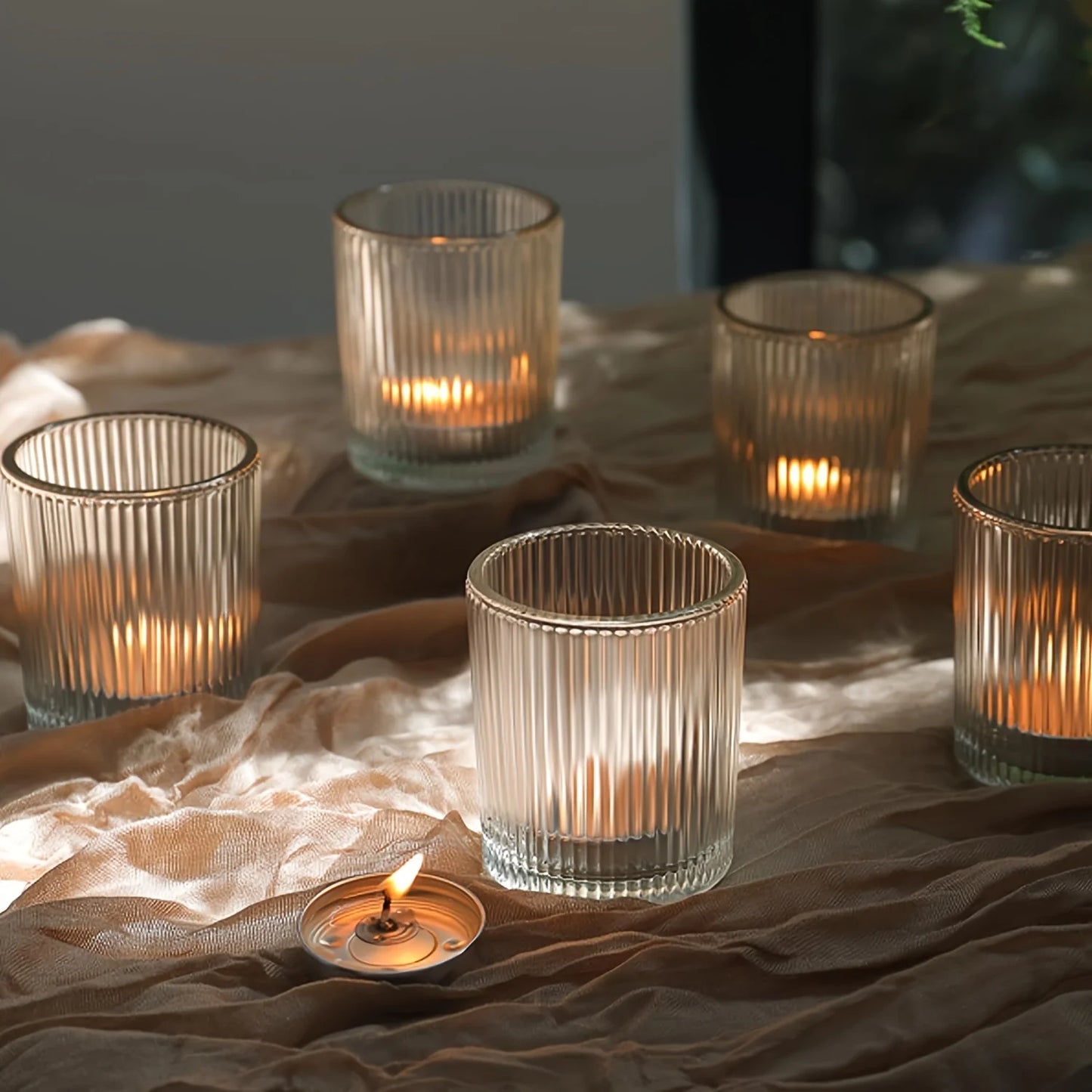 photophore gobelet transparent - Esprit Chandelier