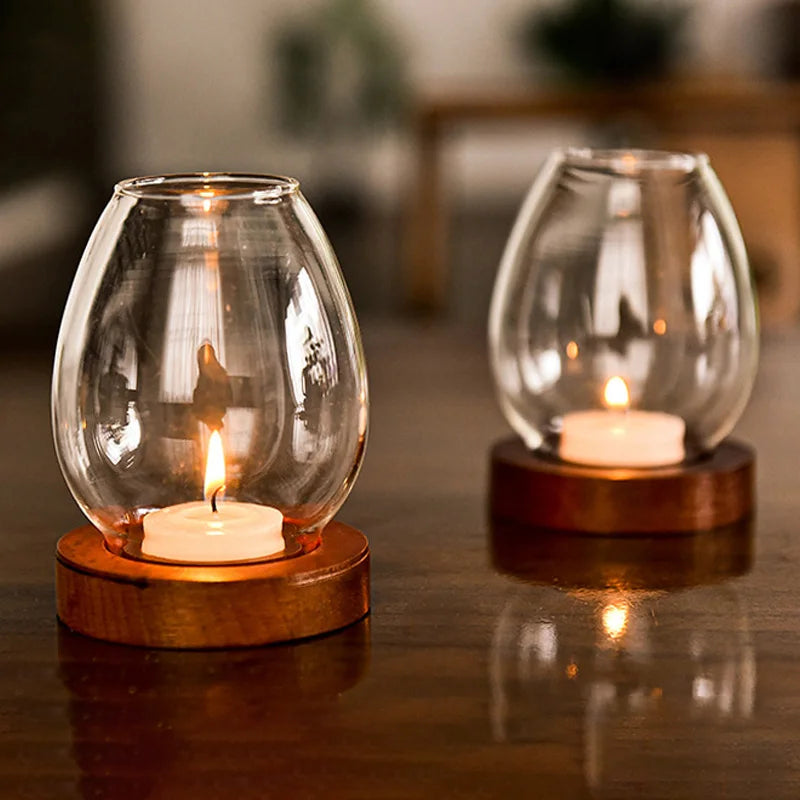 photophore verre lampe de table - Esprit Chandelier