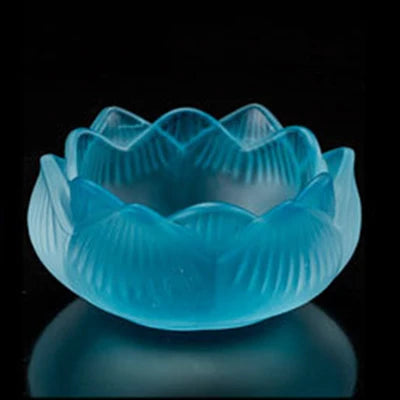 porte bougie cristal bleu - Esprit Chandelier