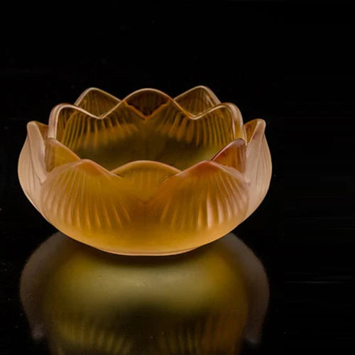 porte bougie cristal orange - Esprit Chandelier