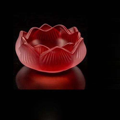 porte bougie cristal rouge - Esprit Chandelier