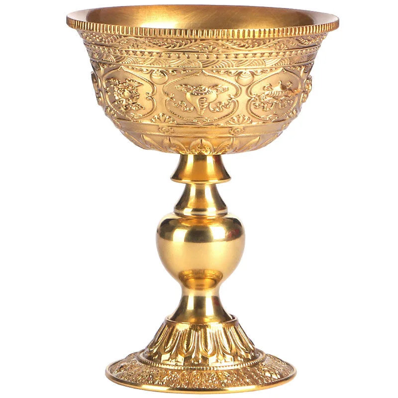 porte bougie dore tibetain - Esprit Chandelier