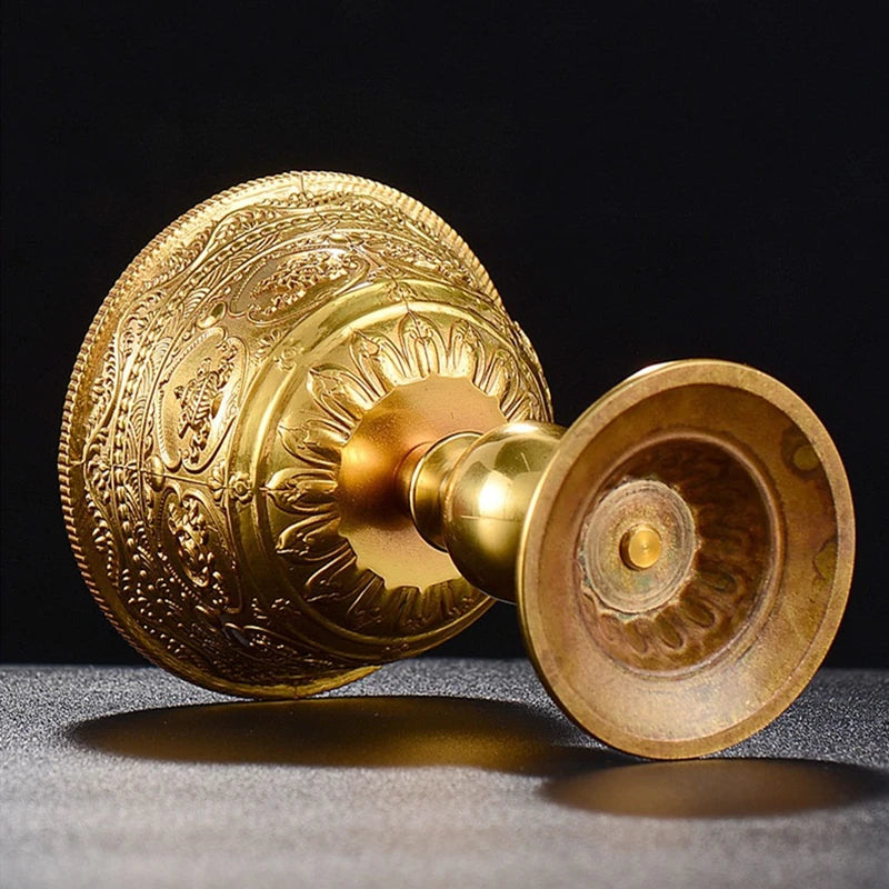 porte bougie laiton bronze tibetain - Esprit Chandelier