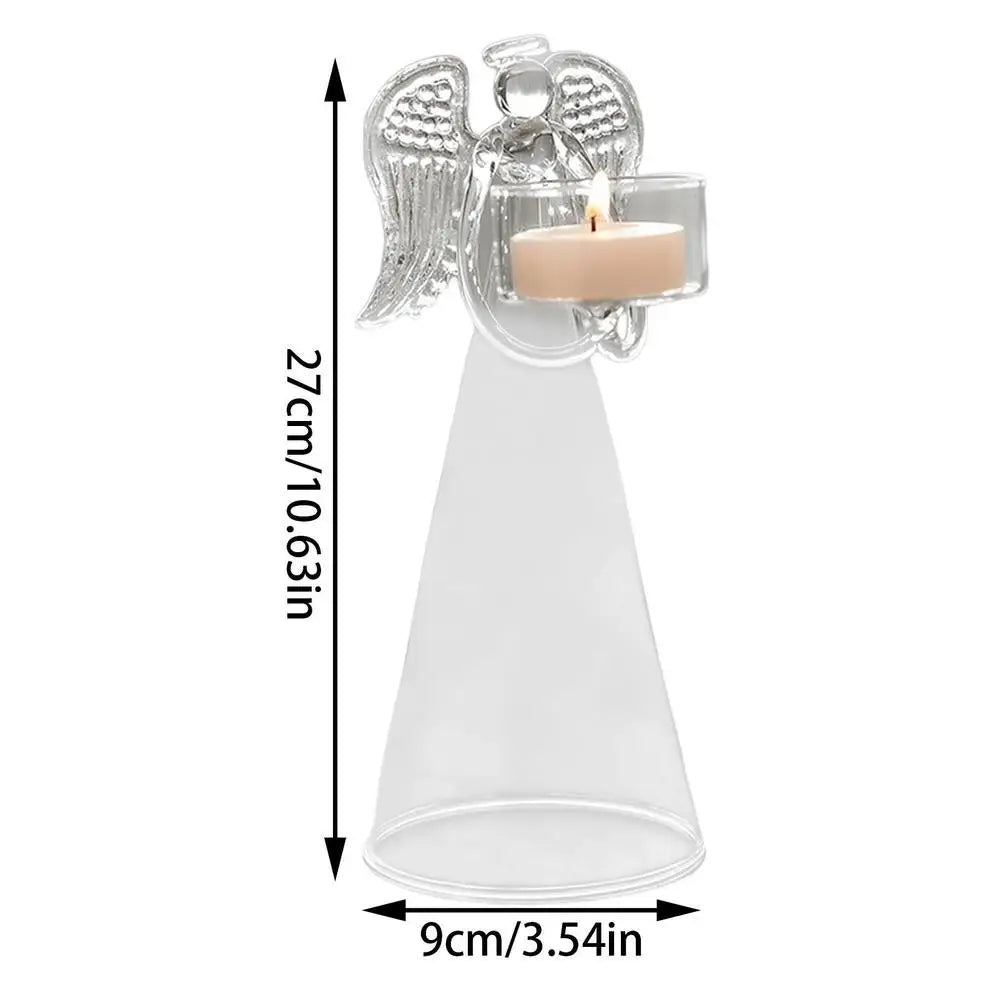 porte bougie verre ange - Esprit Chandelier