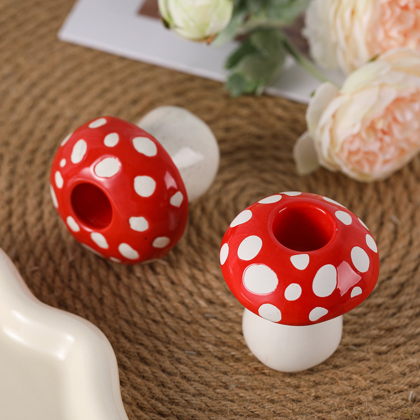 porte chandelle ceramique champignon - Esprit Chandelier