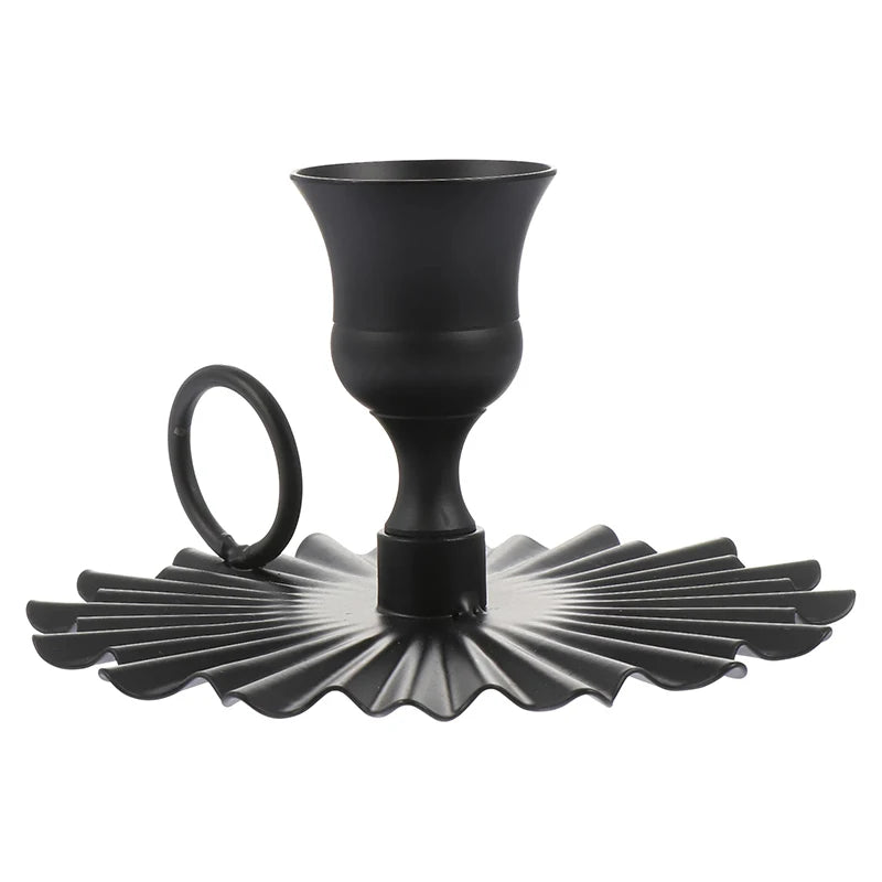 porte chandelle noir vintage - Esprit Chandelier
