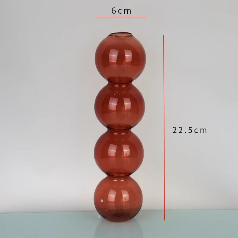 soliflore 4 boule brun verre
