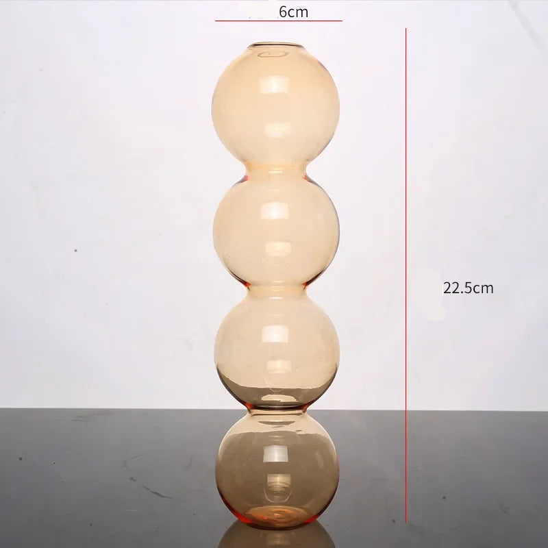 soliflore 4 boule verre jaune