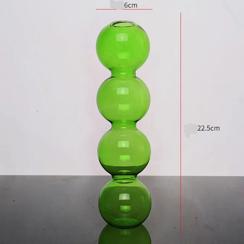 soliflore 4 boule verre vert