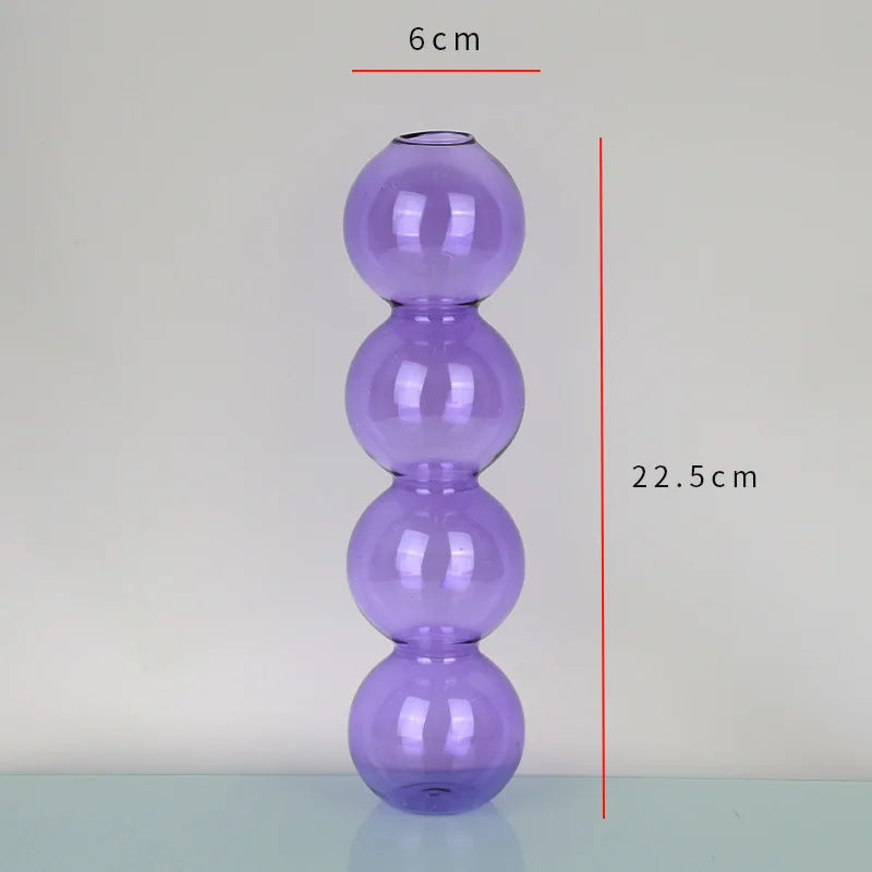 soliflore 4 boule verre violet