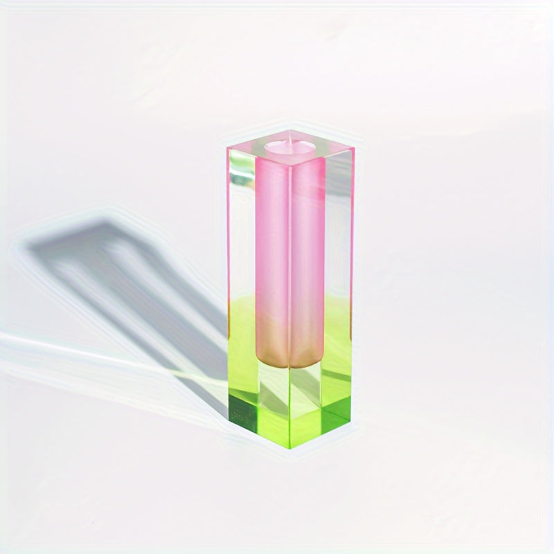 soliflore plexiglas vert rose