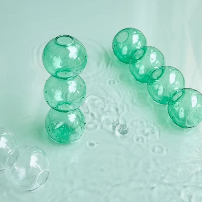 soliflore verre vert - Esprit Chandelier