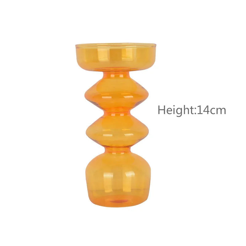 tealight verre orange