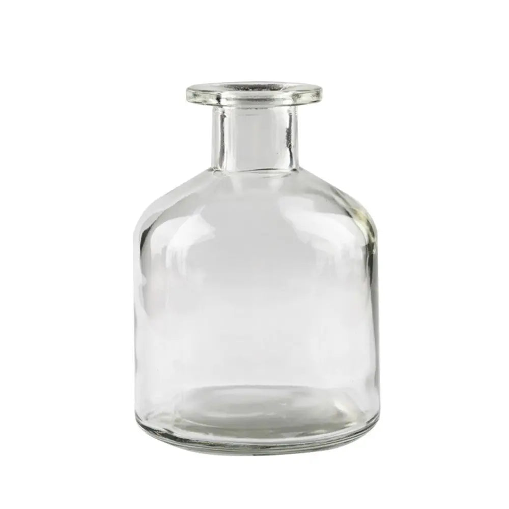 vase bouteille dadu verre transparent