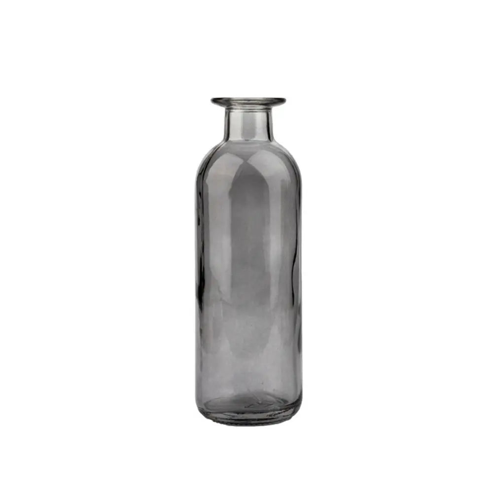 vase bouteille verre gris S