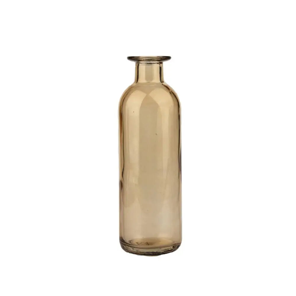 vase bouteille verre jaune S