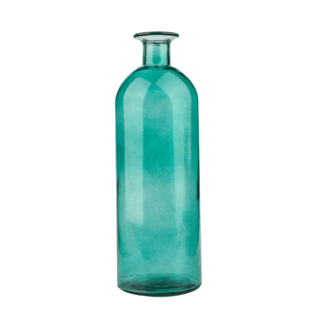 vase bouteille verre vert L