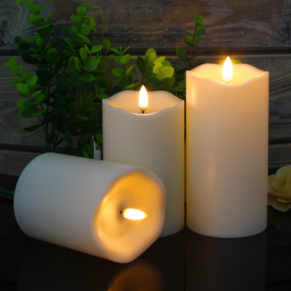 3 bougies sans flammes - Esprit Chandelier