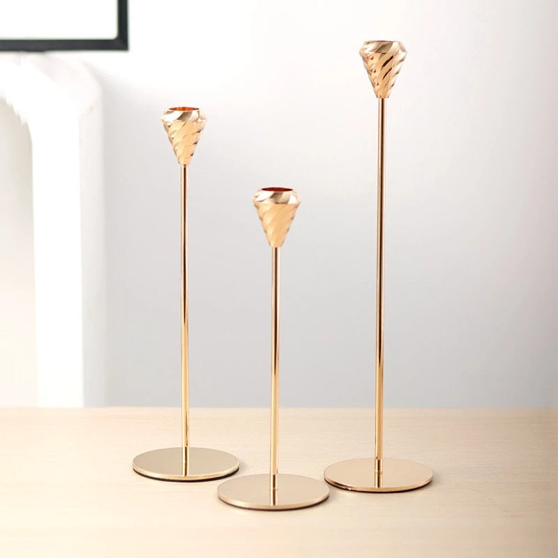 3 chandeliers champagne gold - Esprit Chandelier