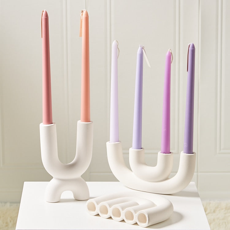 Bougeoir Céramique Design - Esprit Chandelier