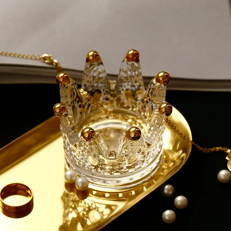 Bougeoir Couronne Cristal -Esprit Chandelier