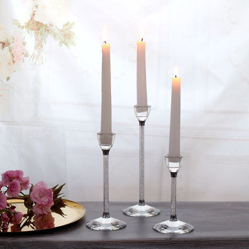 Bougeoir Cristal Flute chandelle - Esprit Chandelier