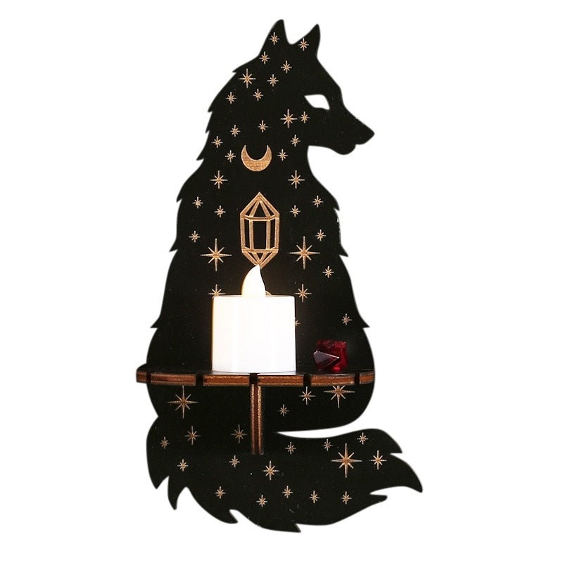 Bougeoir Mural Animal Loup - Esprit Chandelier