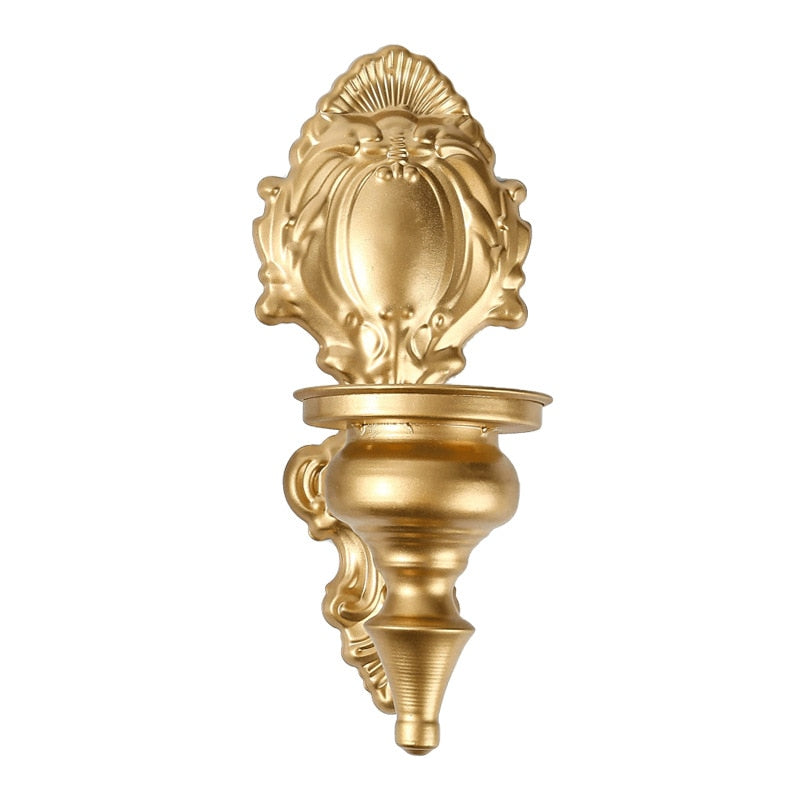 Bougeoir Mural Baroque dore - Esprit Chandelier