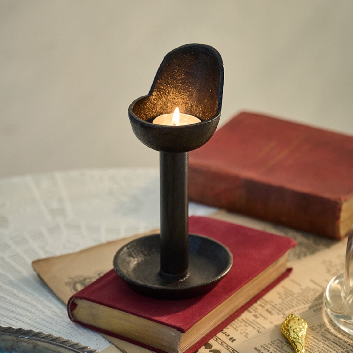 Bougeoir Tabouret de Bar Fonte - Esprit Chandelier