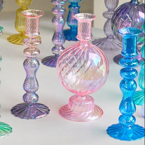 BougeoirVerreBouleIrisee-EspritChandelier