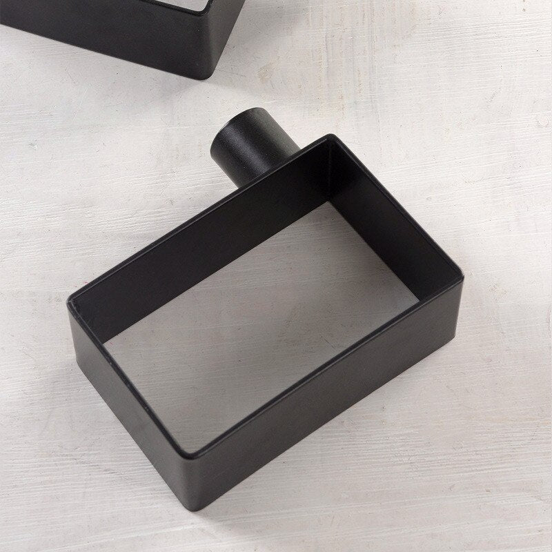 Bougeoir rectangulaire noir - Esprit Chandelier