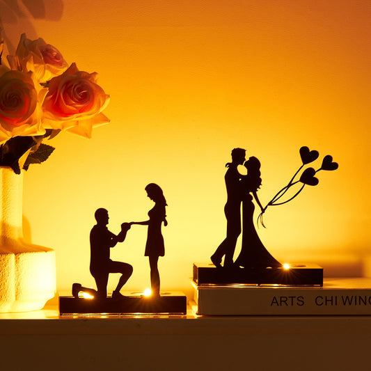 Bougeoir Silhouette Amoureux - Esprit Chandelier