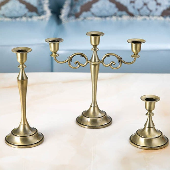 Candélabre 3 branches Bronze - Esprit Chandelier