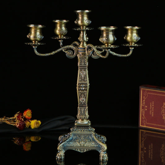 Candélabre 5 branches Pied Griffe - Esprit Chandelier