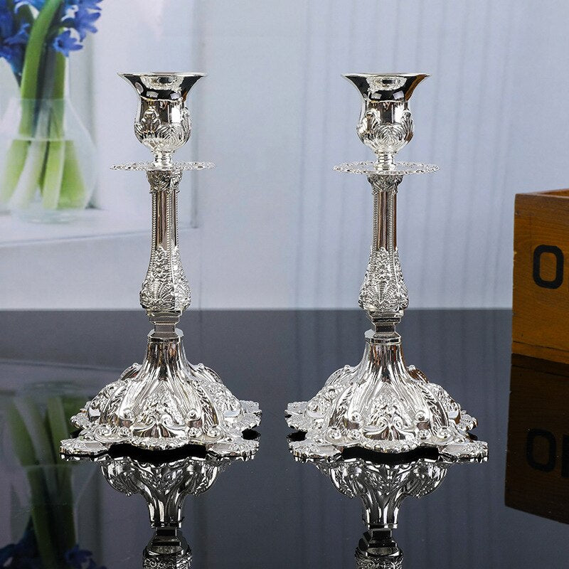 Chandelier Argente Rococo