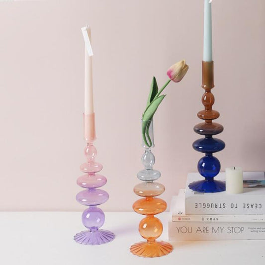 Chandelier Verre Bicolore - Esprit Chandelier